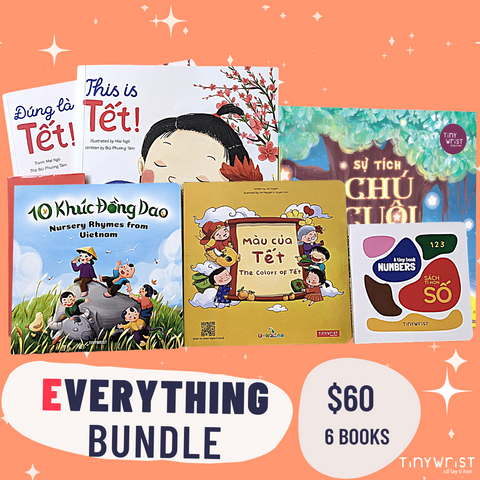 the EVERYTHING book Bundle: Rhymes, Numbers, Tet and Cuoi books! All together!