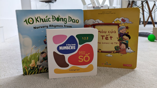 Bilingual Board book Bundle: Rhymes, Numbers, and Tet for babies!